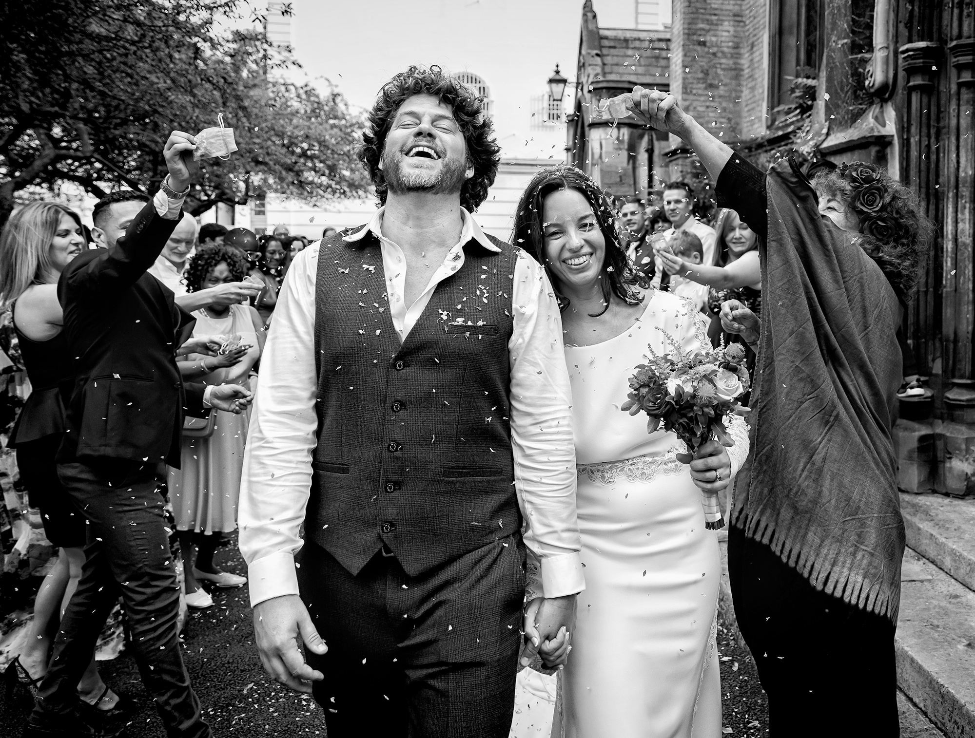 Confetti-throw-St-Jamess-church-Paddington-wedding